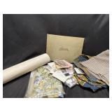 TABLE LINENS SKETCH BOOK AND OTHER ITEMS