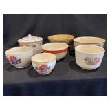 YELLOWWARE AND STONEWARE BOWLS