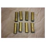 8 Brass 12 guage shotgun shells