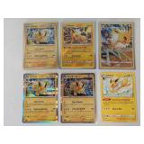 Set of 6 Jolteon Pokemon Cards