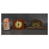 Vintage Electric Mantel Clocks - Telechron & Lux -