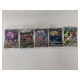 Holographic Pokemon Card Lot, 5 Sealed