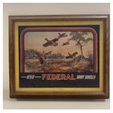 Vintage Federal Shot Shells Framed Ad