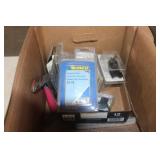 BOX OF NEW WINDSHIELD WASHER FLUID PUMPS AND PARTS