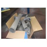 LARGE LOT OF SEMI TRUCK MUFFLER PCS, PIPE