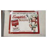 Campbell soup metal sign