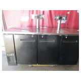 Nice 73" Kegerator 4-tap Working