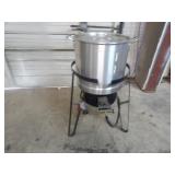 Propane Broiler with 19" Stock pot with lid