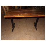 Bid X 1: 48"X26" Wood Table and legs