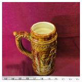 Vintage Pottery Beer Stein (7 1/4" Tall)