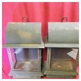 Pair Of Metal Outdoor Lanterns