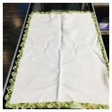 Tatted Edge Table Center Cover (19" x 27 1/2")