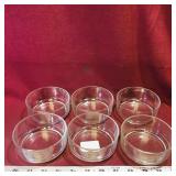 Set Of 6 Glass Condiment Dishes