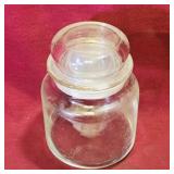 Vintage Glass Jar (5 1/2" Tall)