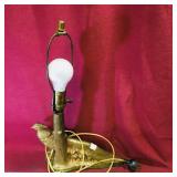 Brass Base Table Lamp (Vintage)