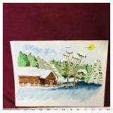 Watercolor Painting (Vintage) (No Frame)