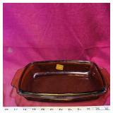 Amber Glass Casserole Dish