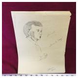 A.Haines Art Sketch (Vintage) (No Frame)