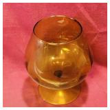 Amber Brandy Glass (5 1/2" Tall)