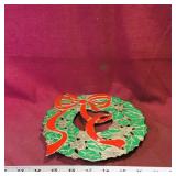 Vintage Christmas Wreath Trivit (8")