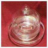 Small Covered Glass Container (4" Tall)