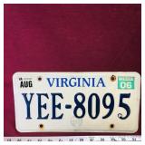 2006 Virginia License Plate