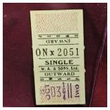 W.A. & Sons Transit Ticket (Vintage)