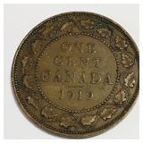 1919 Canada GRV VF20 One Cent Coin