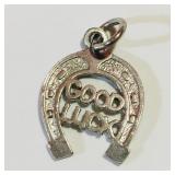 "Good Luck" Sterling Silver Pendant