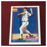 1991 Topps Jeff Parrett MLB Baseball Card