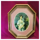 Framed Vintage Art Print (20 3/4" x 16 3/4")