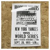 1955 MLB World Series Poster (Reproduction)