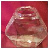 Large Glass Store Display Candy Jar (9 1/4" Tall)