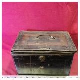 Antique Harry W. DeForest St. John NB Cash Box Tin