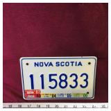 2003 Nova Scotia Boat License Plate