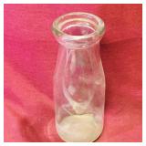 Vintage Unmarked Half-Pint Milk Bottle