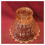 Pink Depression Glass Candleholder (Vintage)