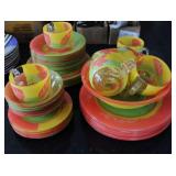 Bright Glass Dinnerware Set 62 Pieces