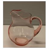 Pink Depression Glass Pitcher