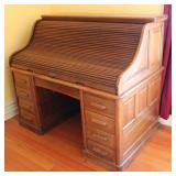 Antique Oak  Roll Top Desk