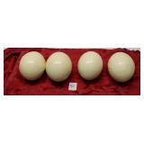 African Ostrich Eggs set of 4