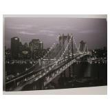 Manhattan Bridge Print on Canvas 47"x32"