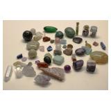 Gemstone Crystals & Polished Agate Lot