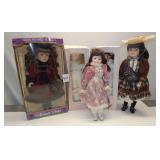 Porcelain Dolls Lot of 4