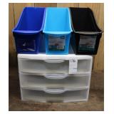 Plastic Storage Containers Lot