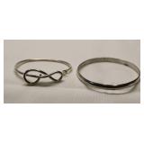 Sterling Silver 925 Braclets set of 2