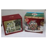 Christmas Village Square Houses set 2