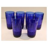 Avon Royal Sapphire Flat Tumblers set 6