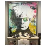 LARGE ORIGINAL OIL, Andy Warhol by Daniel Maltzman