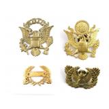 Vtg US & ROTC Hat Pins & Badges